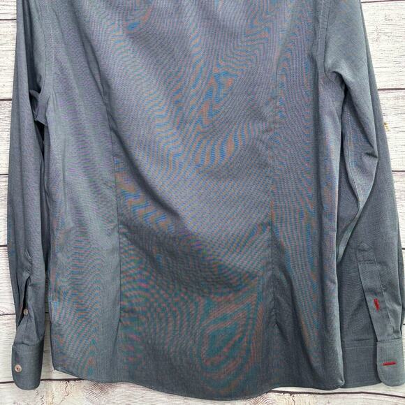 UNTUCKit Men's 100% Cotton Button Up Slim Fit Wrinkle Free Shirt Size Medium - Picture 4 of 9